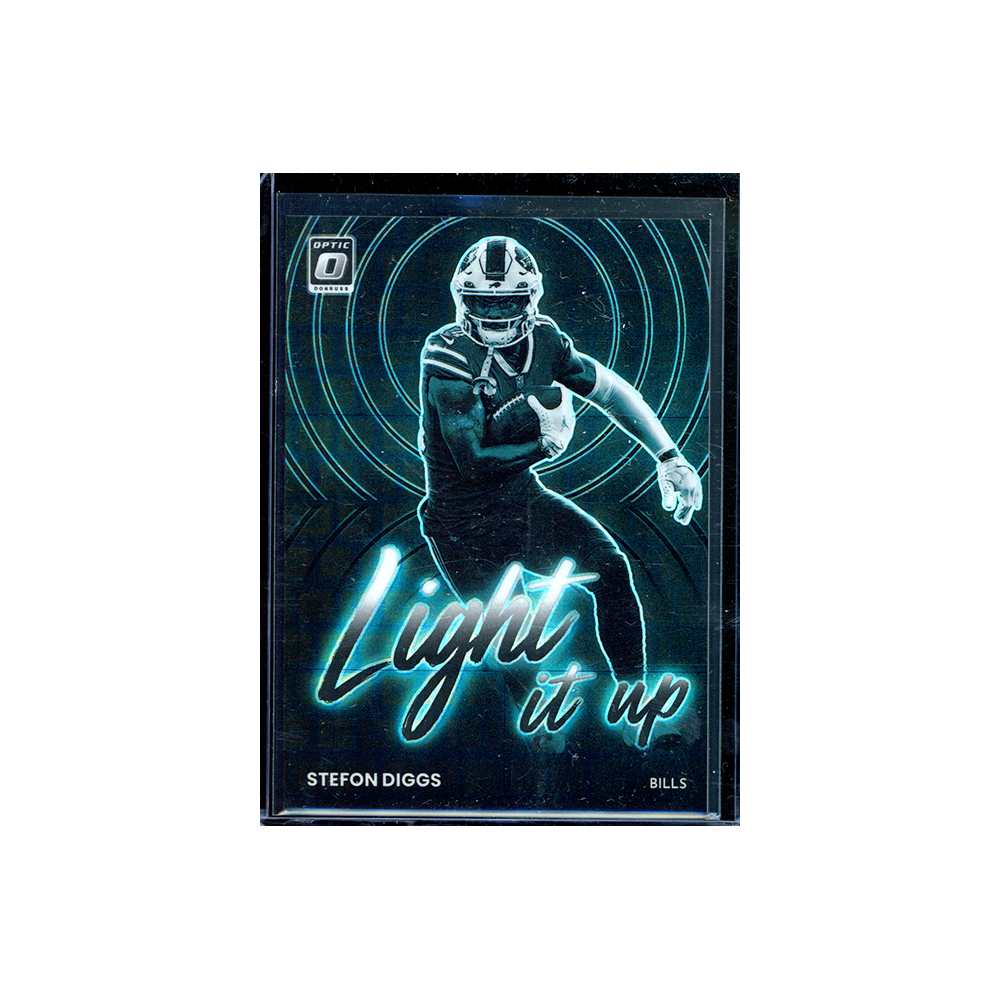 Stefon Diggs 2022 Panini Donruss Optic Football Lights Out Black Pandora /25