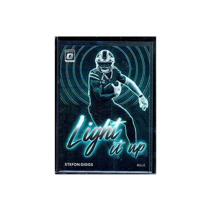 Stefon Diggs 2022 Panini Donruss Optic Football Lights Out Black Pandora /25