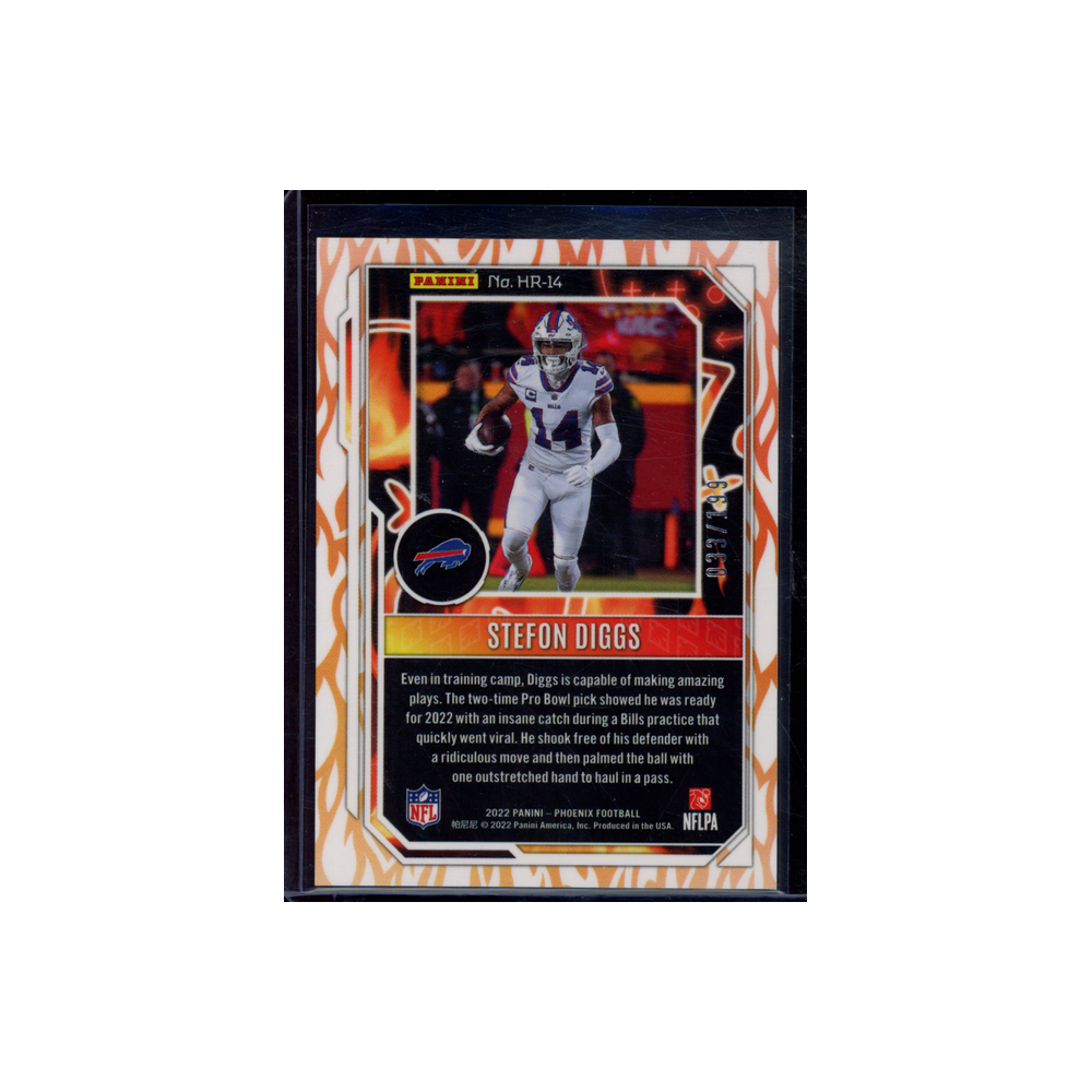 Stefon Diggs 2022 Panini Phoenix Football Hot Routes Red /199