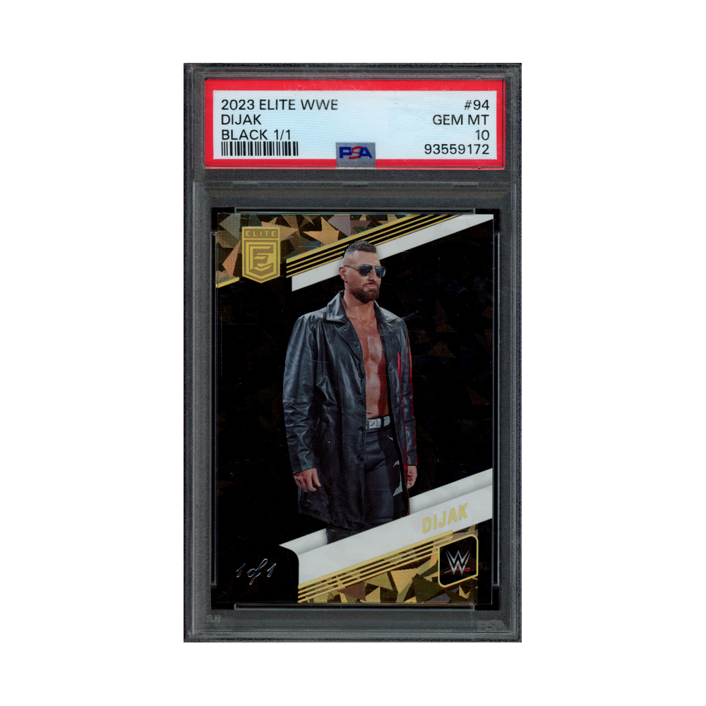 Dijak 2023 Panini Donruss Elite WWE Black 1/1 PSA 10