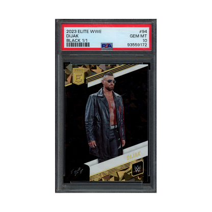 Dijak 2023 Panini Donruss Elite WWE Black 1/1 PSA 10