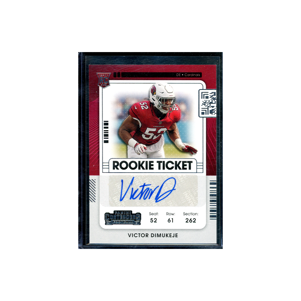 Victor Dimukeje 2021 Panini Contenders Football Rookie Ticket Auto