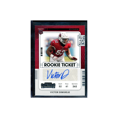 Victor Dimukeje 2021 Panini Contenders Football Rookie Ticket Auto