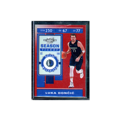 Luka Doncic 2019-20 Panini Contenders Optic Basketball Season Ticket Red