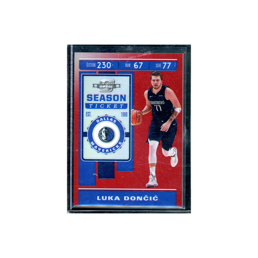 Luka Doncic 2019-20 Panini Contenders Optic Basketball Season Ticket Red