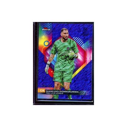Gianluigi Donnarumma 2023-24 Topps Finest UCC Soccer Blue Shimmer /199