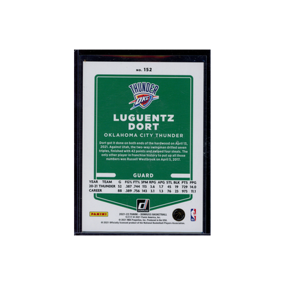 Luguentz Dort 2021-22 Panini Donruss Basketball Blue Choice /49