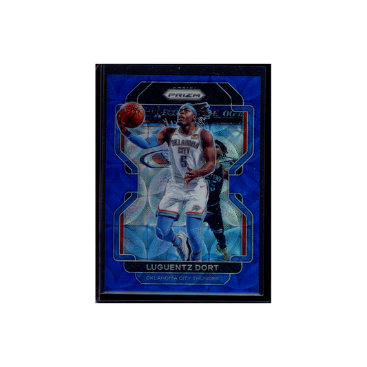 Luguentz Dort 2021-22 Panini Prizm Basketball Blue Choice /39