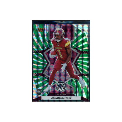 Jahan Dotson 2022 Panini Mosaic Football Green Swirl Rookie /11