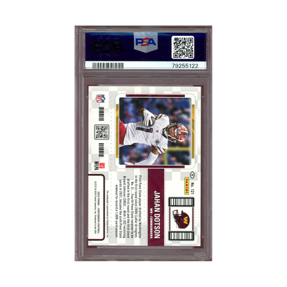 Jahan Dotson 2022 Panini Contenders Football Championship Ticket Rookie Auto /25 PSA 9/10