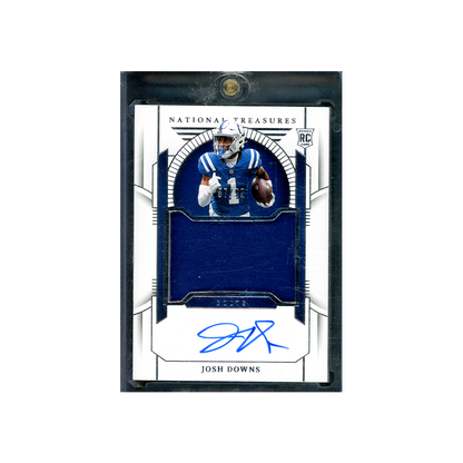 Josh Downs 2023 Panini National Treasures Football RPA /99