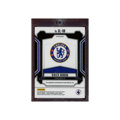 Didier Drogba 2024-25 Panini Prizm Premier League Soccer Club Legends Auto Blue Shimmer