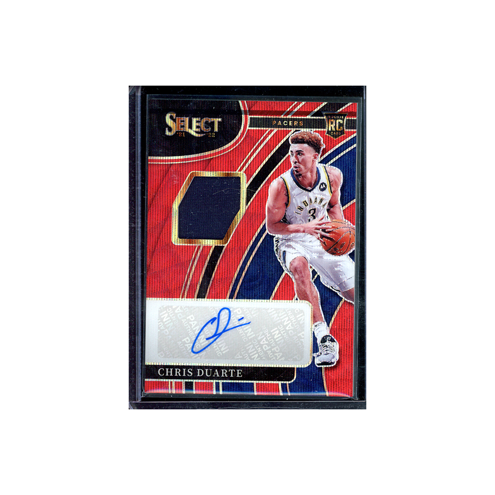 Chris Duarte 2021-22 Panini Select Basketball RPA Red Wave