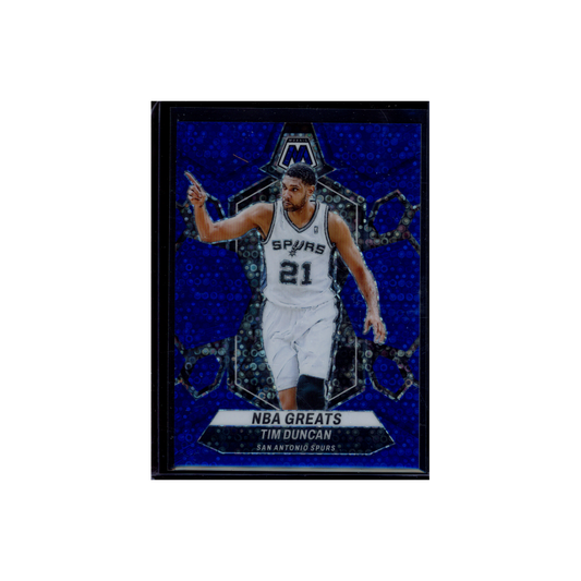 Tim Duncan 2023-24 Panini Mosaic Basketball Fast Break Blue /85