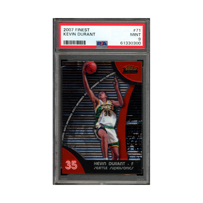 Kevin Durant 2007 Finest Rookie PSA 9