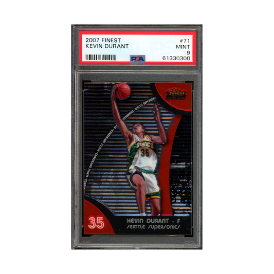 Kevin Durant 2007 Finest Rookie PSA 9