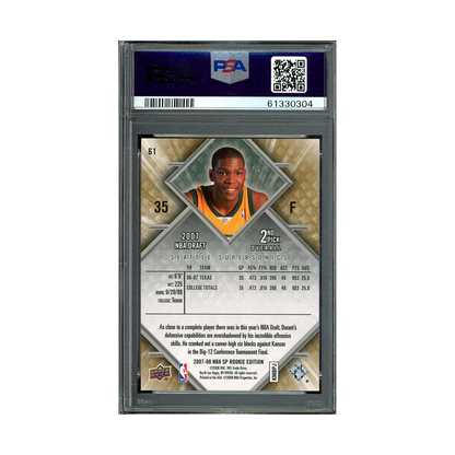 Kevin Durant 2007 SP Rookie Edition PSA 9