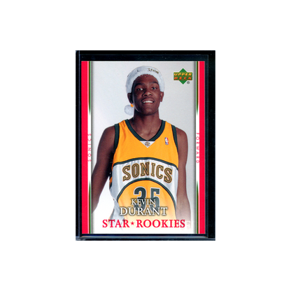 Kevin Durant 2007-08 Upper Deck Basketball Santa Hat Star Rookies