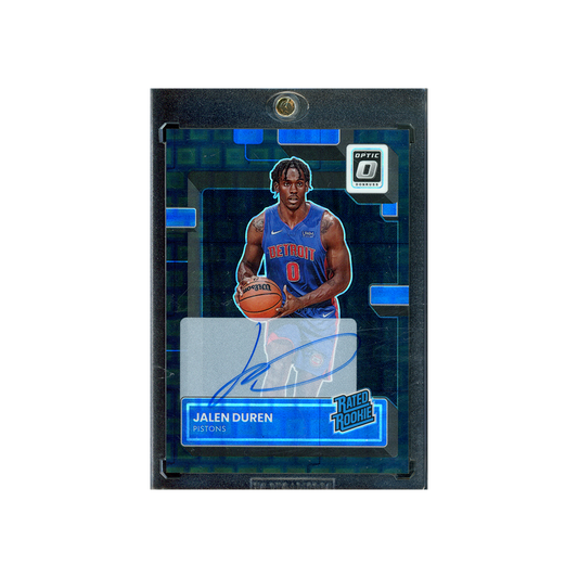 Jalen Duren 2022-23 Panini Donruss Optic Basketball Rated Rookie Auto Black Pandora /25