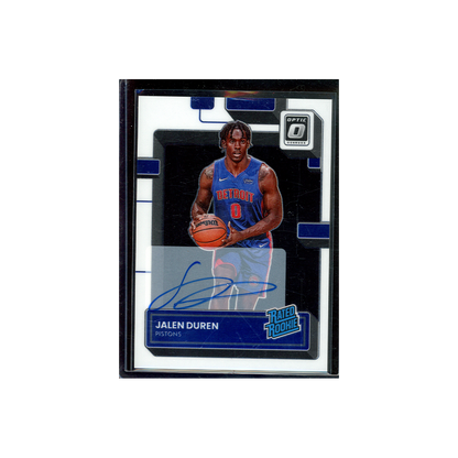 Jalen Duren 2022-23 Panini Donruss Optic Basketball Rated Rookie Auto