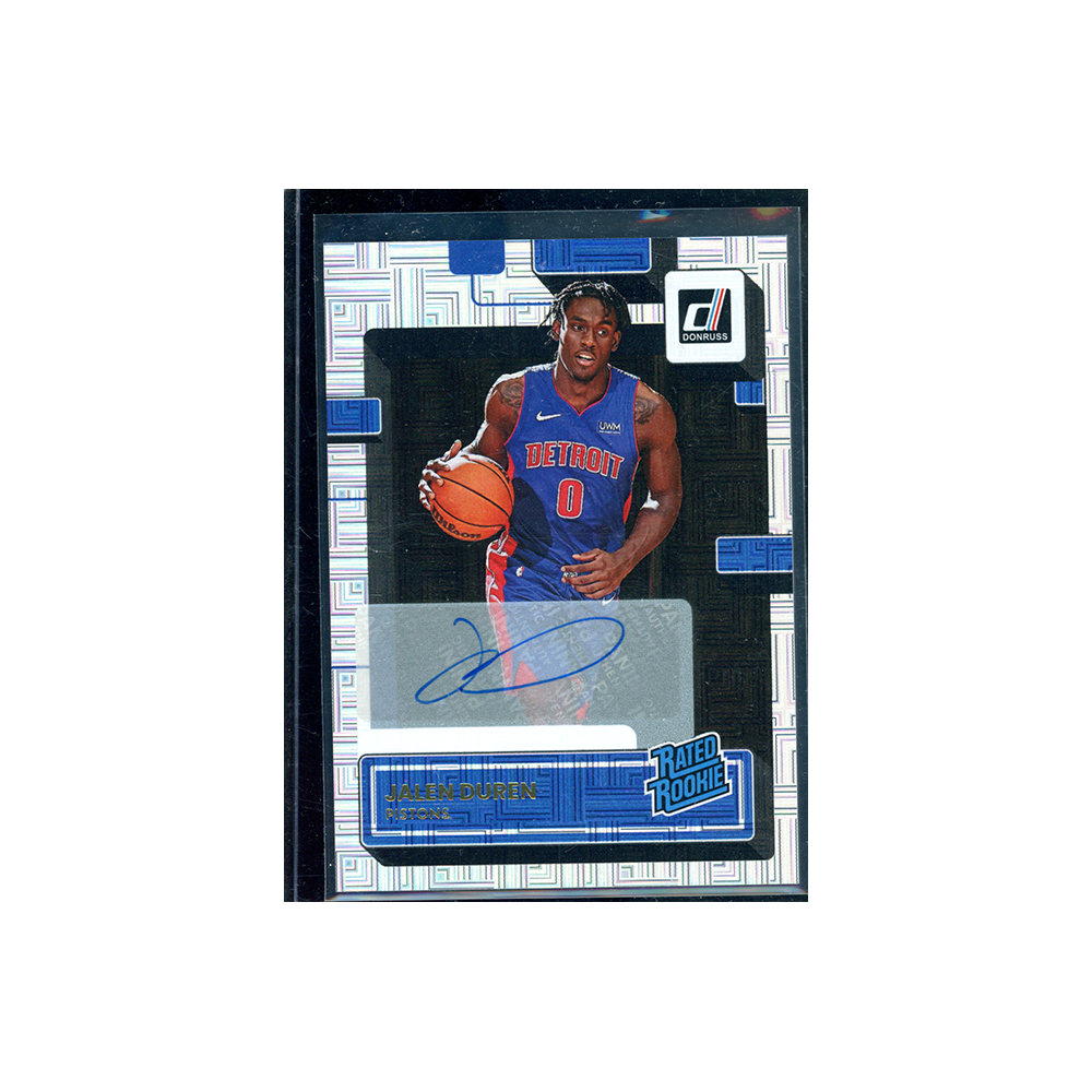 Jalen Duren 2022-23 Panini Donruss Basketball Rated Rookie Choice Auto