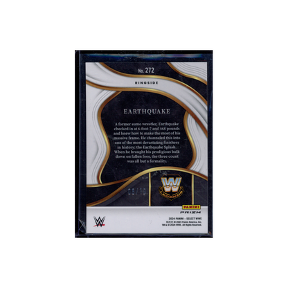 Earthquake 2024 Panini Select WWE Ringside Gold Wave /10