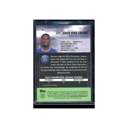 Dina Ebimbe 2022 Topps Stadium Club Chrome Rookie Orange /25