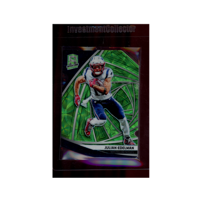 Julian Edelman 2019 Panini Spectra Football Neon Green Die-Cut /30