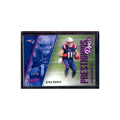 Julian Edelman 2021 Panini Prestige Football Prestigious Pros Pink /50