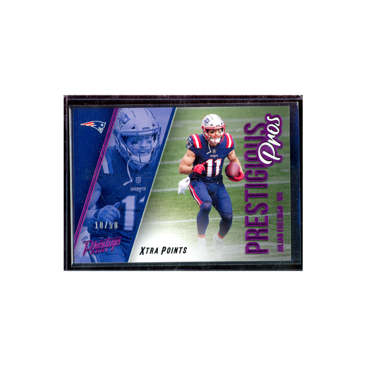 Julian Edelman 2021 Panini Prestige Football Prestigious Pros Pink /50