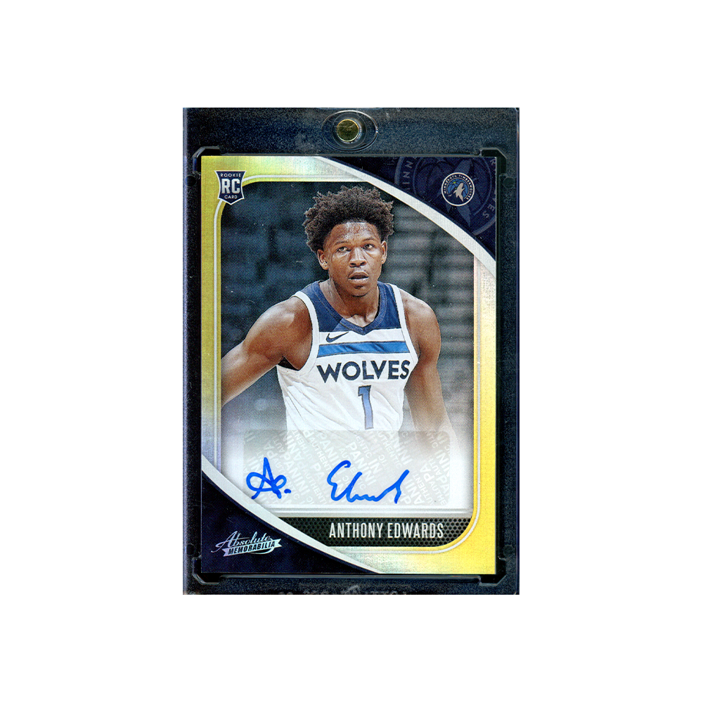 Anthony Edwards 2020-21 Panini Absolute Memorabilia Basketball Rookie Auto