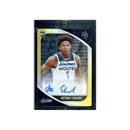 Anthony Edwards 2020-21 Panini Absolute Memorabilia Basketball Rookie Auto