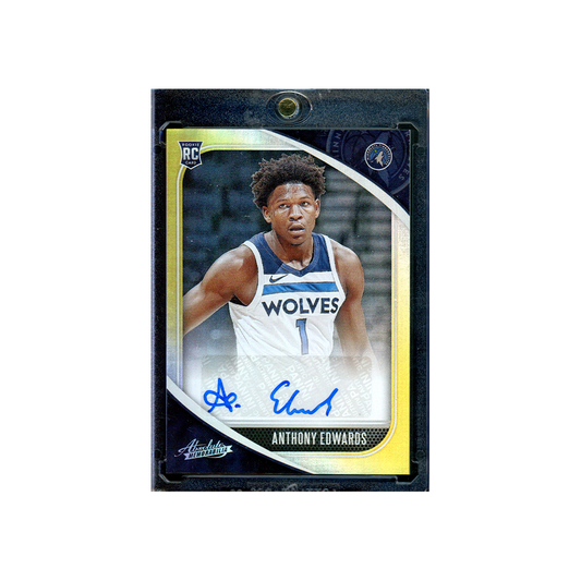 Anthony Edwards 2020-21 Panini Absolute Memorabilia Basketball Rookie Auto