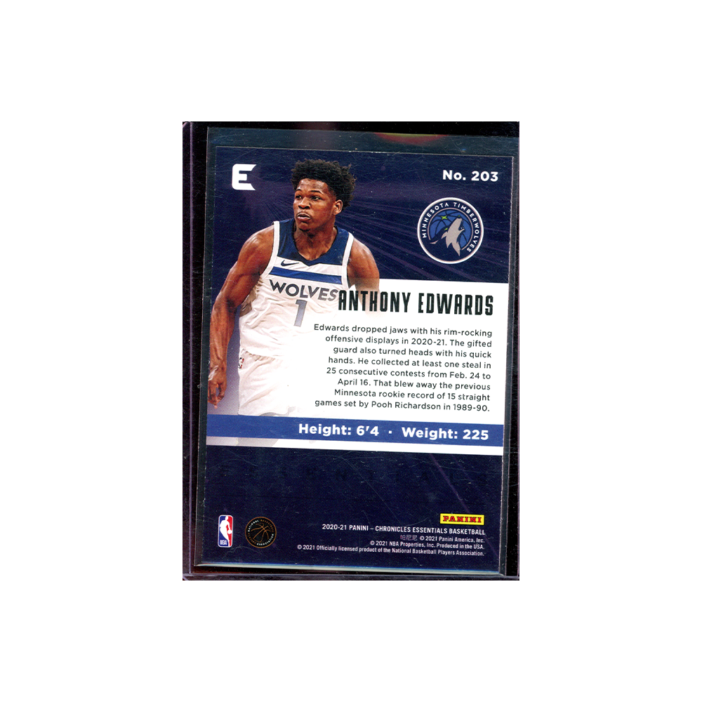 Anthony Edwards 2020-21 Panini Chronicles Essentials Basketball Asia Scope Rookie