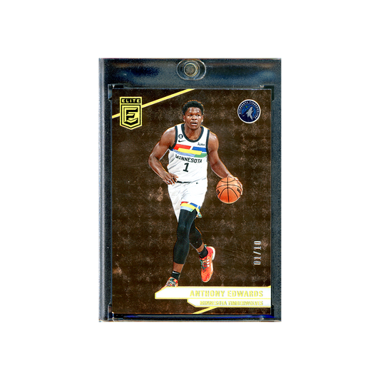 Anthony Edwards 2023-24 Panini Donruss Elite Basketball Gold /10