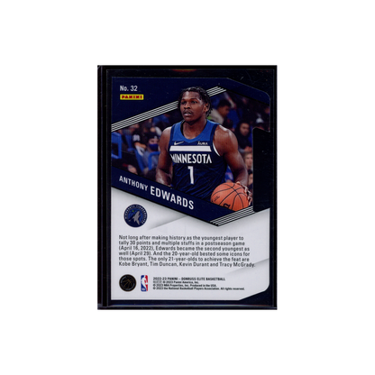 Anthony Edwards 2022-23 Panini Donruss Elite Basketball Spellbound "D" Orange