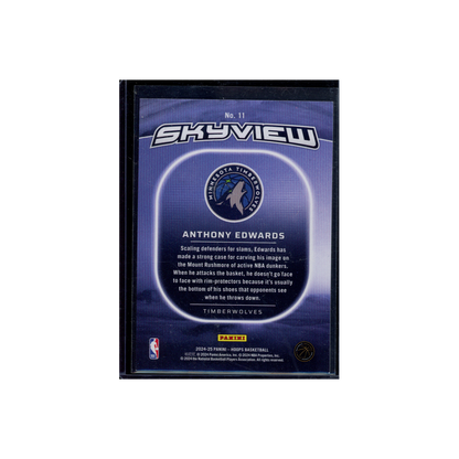 Anthony Edwards 2024-25 Panini Hoops Basketball Skyview #11