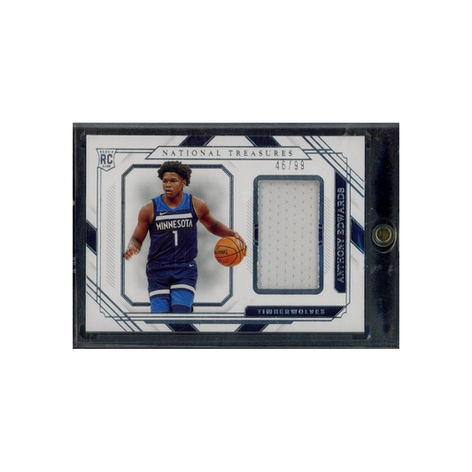 Anthony Edwards 2020-21 National Treasures Baskeball Rookie Patch /99