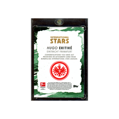Hugo Ekitike 2025 Topps Bundesliga International Stars Auto /25