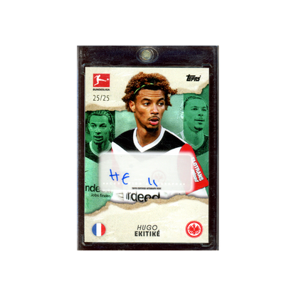 Hugo Ekitike 2025 Topps Bundesliga International Stars Auto /25