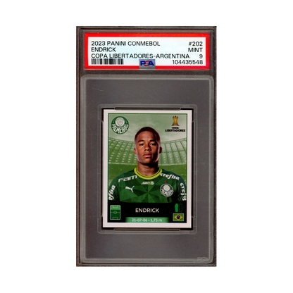 Endrick 2023 Panini Conmebol Copa Libertadores Argentina PSA 9