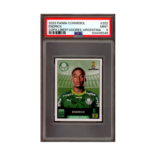 Endrick 2023 Panini Conmebol Copa Libertadores Argentina PSA 9