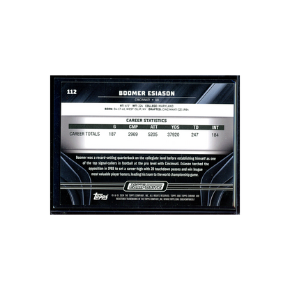 Boomer Esiason 2023 Topps Composite Football Chrome Black Gold /50