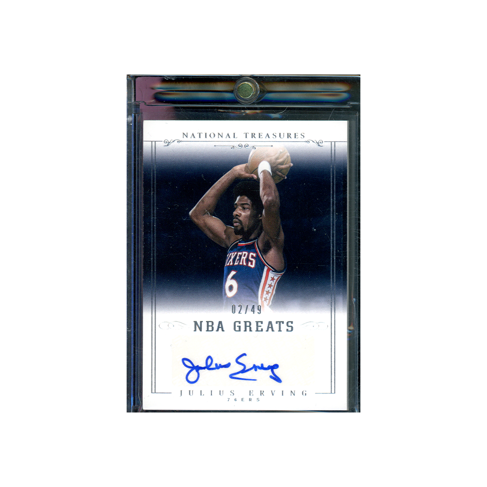 Julius Erving 2013-14 Panini National Treasures Basketball NBA Greats Auto /49