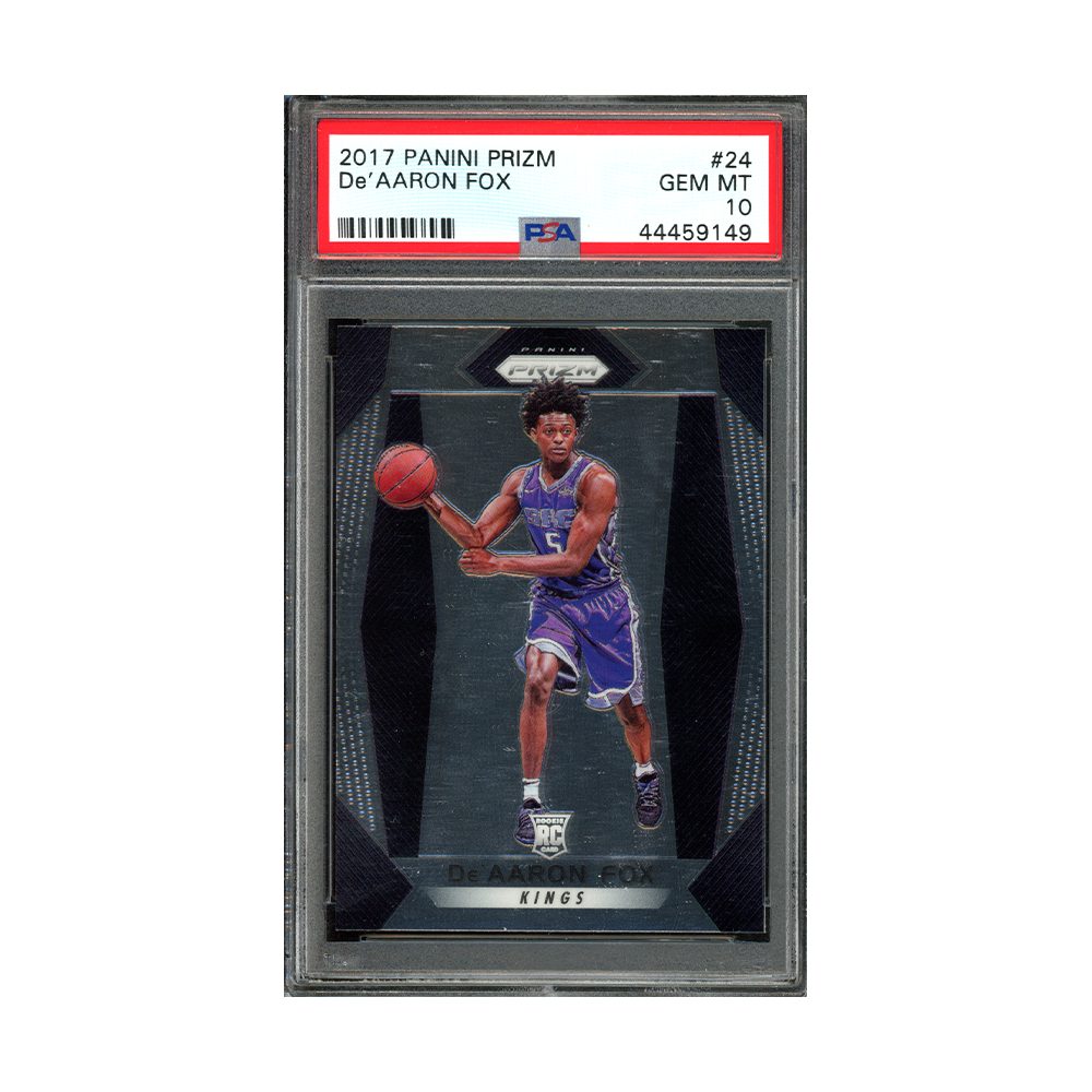 De'Aaron Fox 2017-18 Panini Prizm Basketball Rookie PSA 10