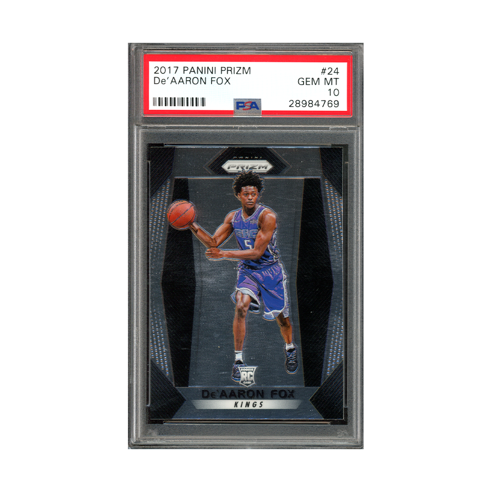 De'Aaron Fox 2017 Panini Prizm Basketball Rookie PSA 10