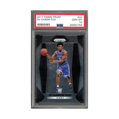 De'Aaron Fox 2017 Panini Prizm Basketball Rookie PSA 10