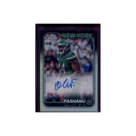 Olu Fashanu 2024 Topps Chrome Football Rookie Auto