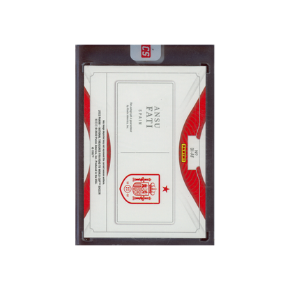 Ansu Fati 2022 Panini National Treasures WC Soccer Definitive Ink Auto /99