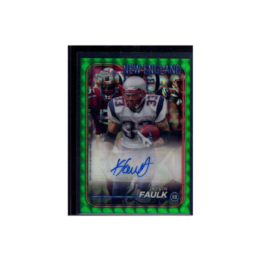 Kevin Faulk 2024 Topps Chrome Football Auto Green /99